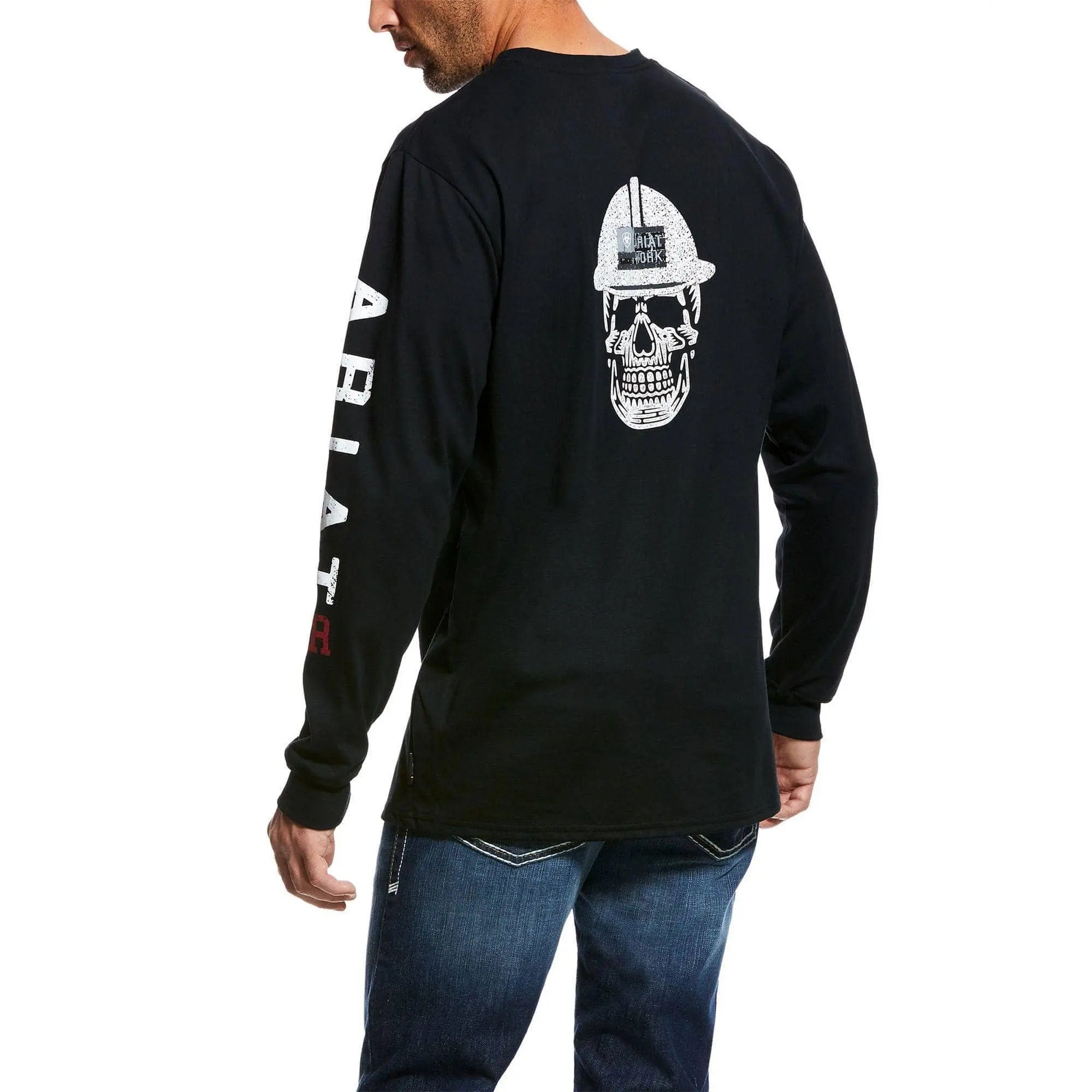 ARIAT - FR Roughneck Skull Logo T-Shirt, Black - Becker Safety and Supply