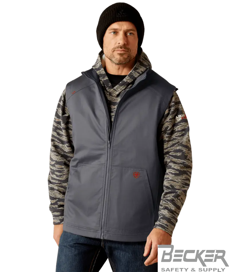 ARIAT- FR basic insulated vest, Charcoal Grey-2XL  Becker Safety and Supply