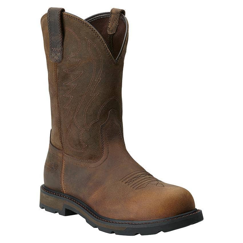 ARIAT - Groundbreaker Steel Toe Work Boot, Brown - Becker Safety and Supply