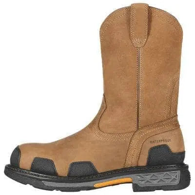 ARIAT - OverDrive Pull On Waterproof Composite Toe Work Boot, Dusted Brown - Becker Safety and Supply