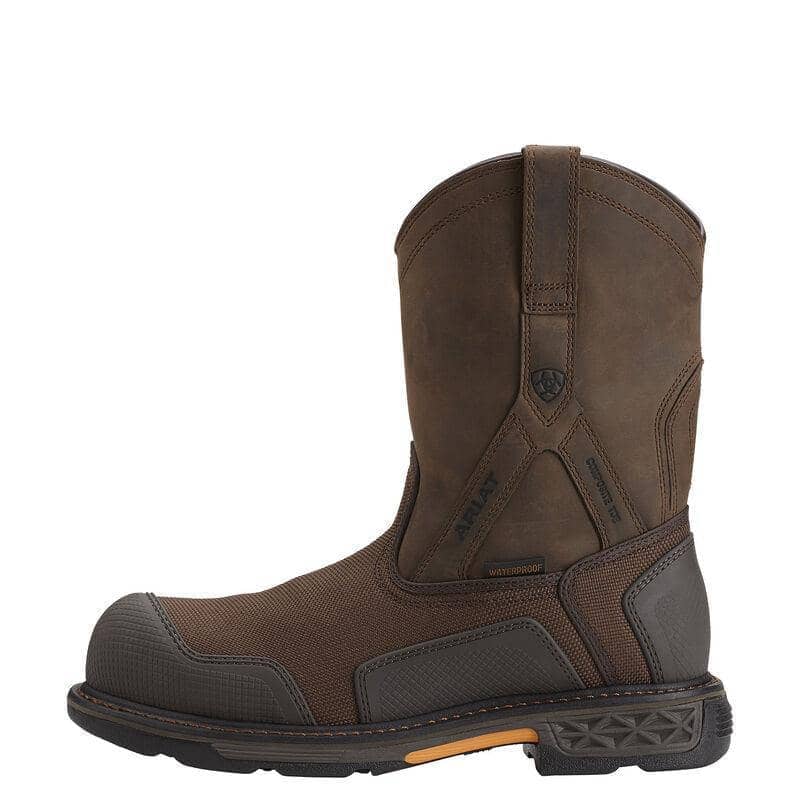 ARIAT - OverDrive XTR Waterproof Composite Toe Work Boot, Brown Woven - Becker Safety and Supply