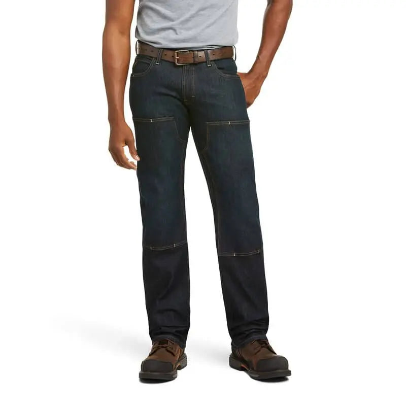 ARIAT - Rebar M5 Straight DuraStretch Basic Double Front Stackable Straight Leg Jean - Becker Safety and Supply