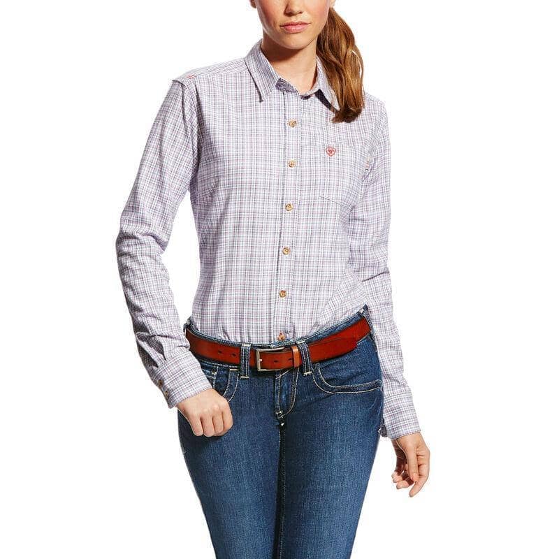 ARIAT - WMS FR Marion Work Shirt, Purple Noon - Becker Safety and Supply