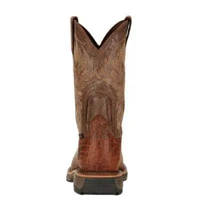 ARIAT - WorkHog Composite Toe Work Boot, Brown Croco Print - Becker Safety and Supply