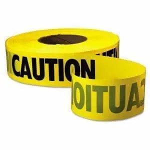 EMPIRE LEVEL - Economy Grade Caution Tape - YELLOW w/ BLACK LETTERING - Becker Safety and Supply