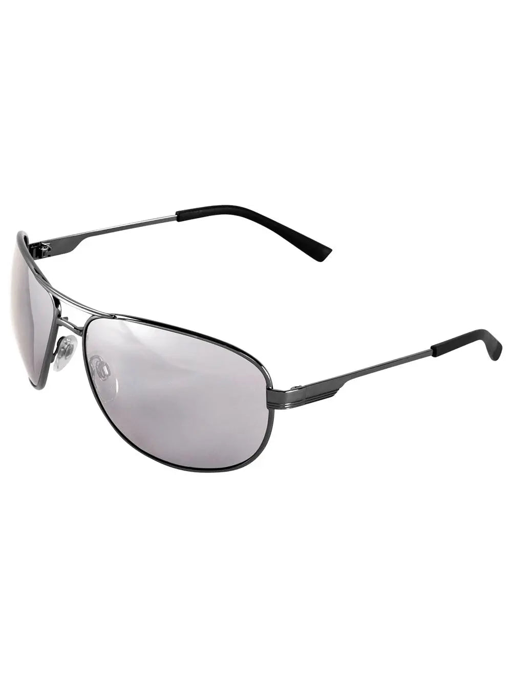BULLHEAD SAFETY - Gafas de seguridad con lentes de espejo en acero plateado, gris plomo