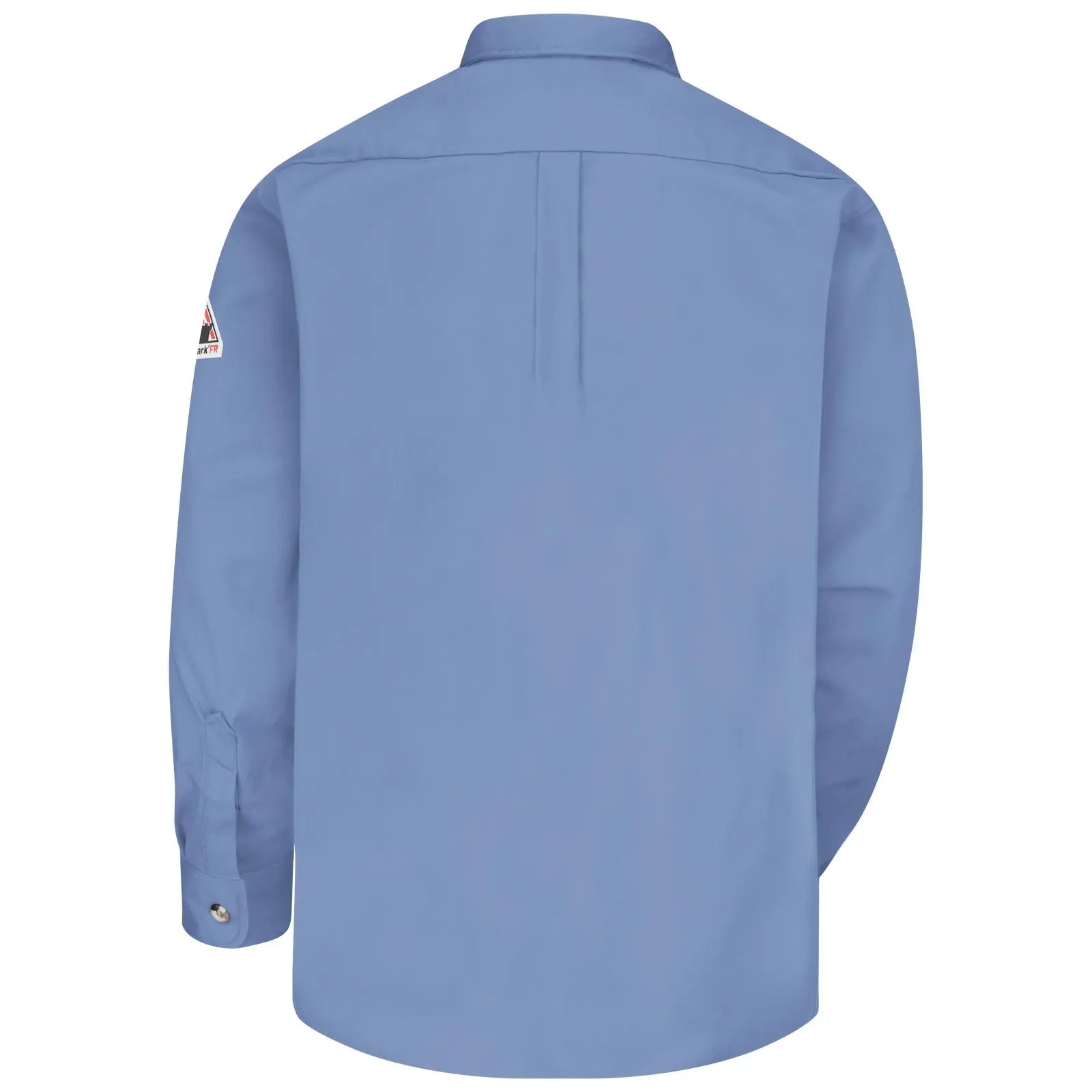 BULWARK - Men's Midweight FR Dress Uniform Shirt, Medium Blue - Becker Safety and Supply