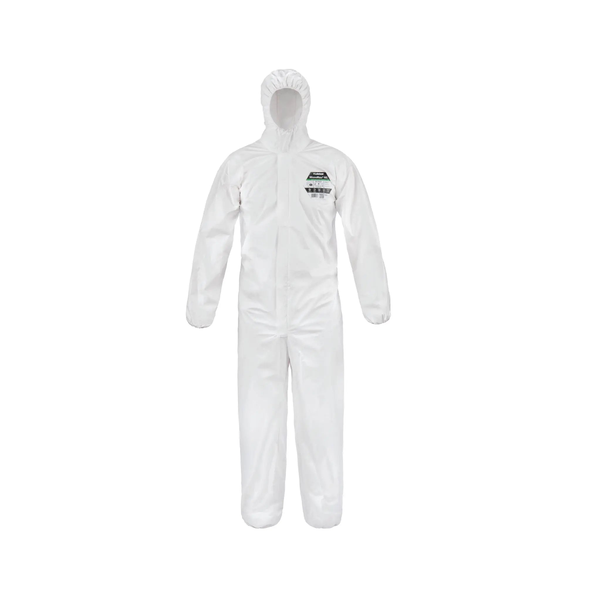 Lakeland - MicroMax NS Coverall, Type: MicroMax NS coverall, Style: With zipper, elastic hood, wrists and ankles - 25/BX - Becker Safety and Supply