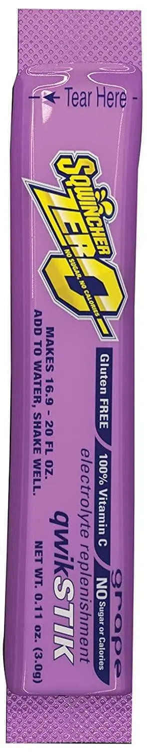 SQWINCHER - 50/Bag Grape Sqwincher Quick Stick - Becker Safety and Supply
