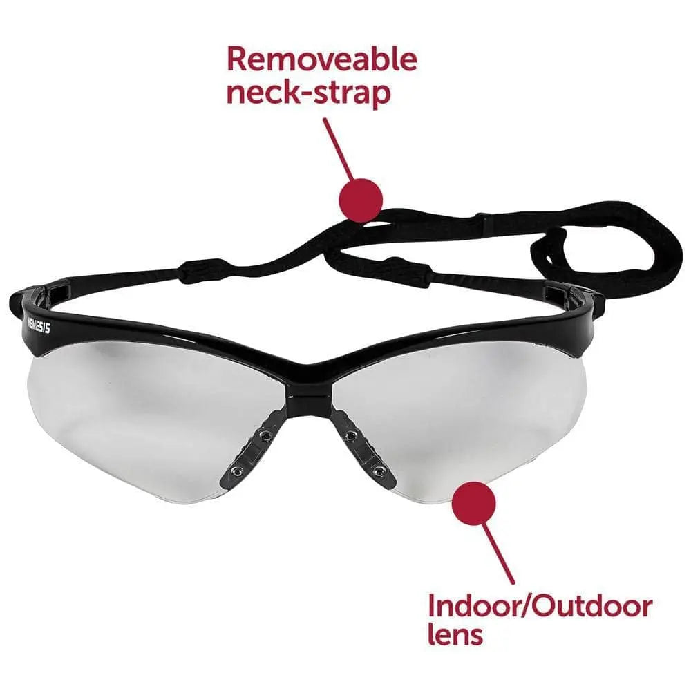 JACKSON SAFETY - V30 Nemesis Safety Eyewear, Indoor Outdoor/Black - Becker Safety and Supply