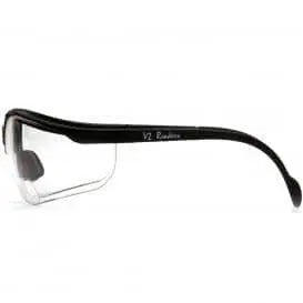 PYRAMEX - Venture II Readers 1.5 Diopter Safety Glasses, Clear/Black - Becker Safety and Supply