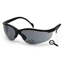 PYRAMEX - Venture II Readers 2.0 Diopter Safety Glasses, Gray/Black - Becker Safety and Supply
