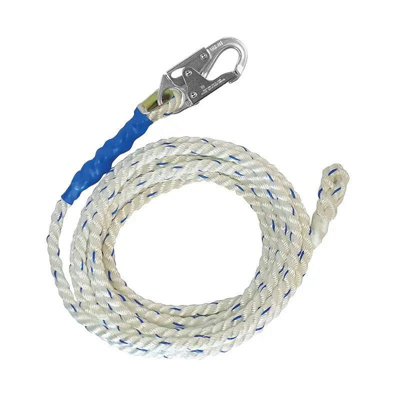 FALLTECH - Rope / Lifeline - 5/8" Premium Polyester Rope - Snap Hook/ Braid Rope - 25' - Becker Safety and Supply