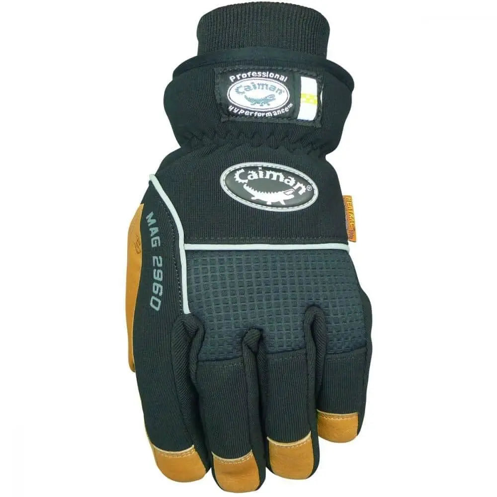 CAIMAN - Grain Leather Heatrac Insulated Palm Grip Waterproof Winter Gloves - 2XL - Becker Safety and Supply