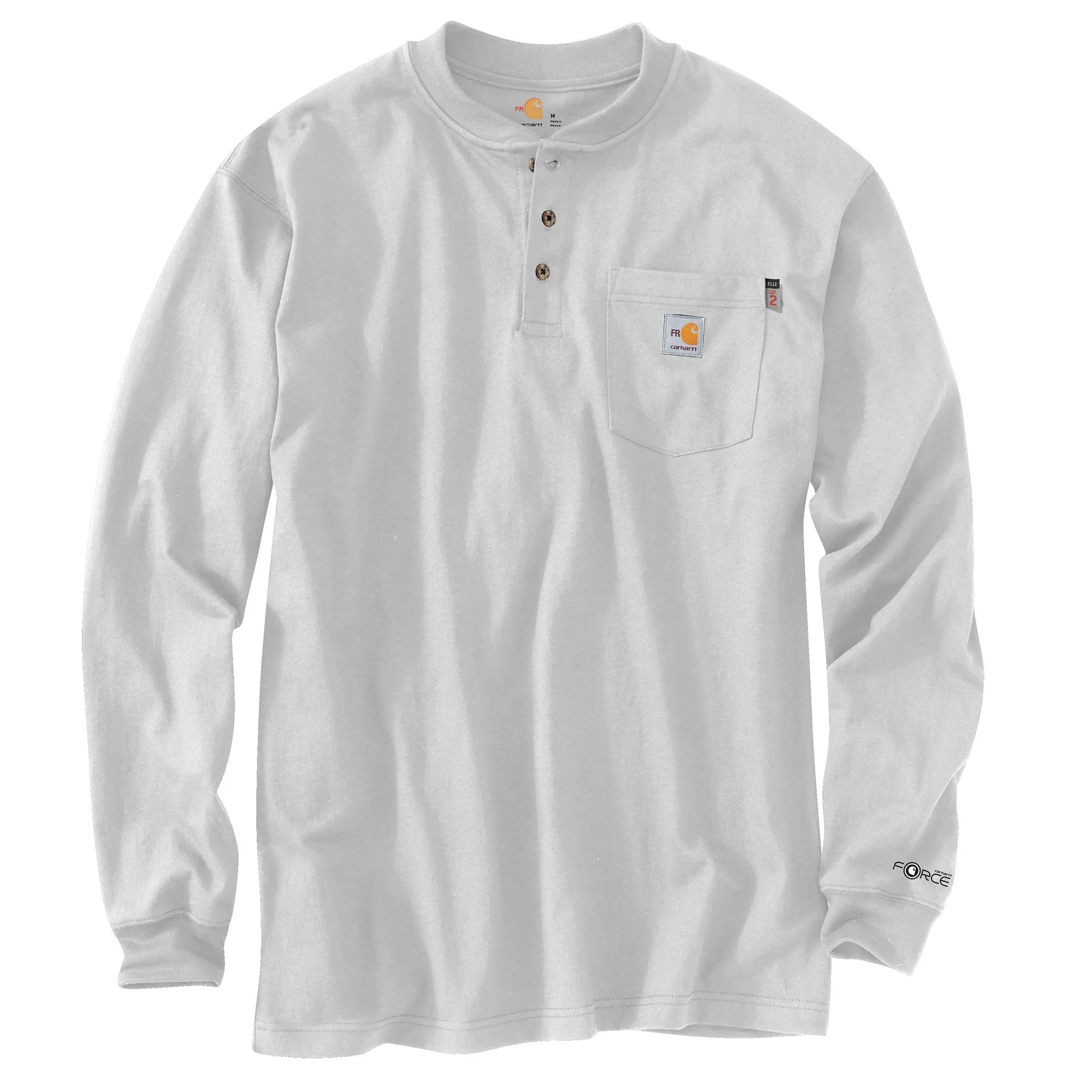 CARHARTT- FLAME-RESISTANT FORCE COTTON LONG-SLEEVE HENLEY  Becker Safety and Supply