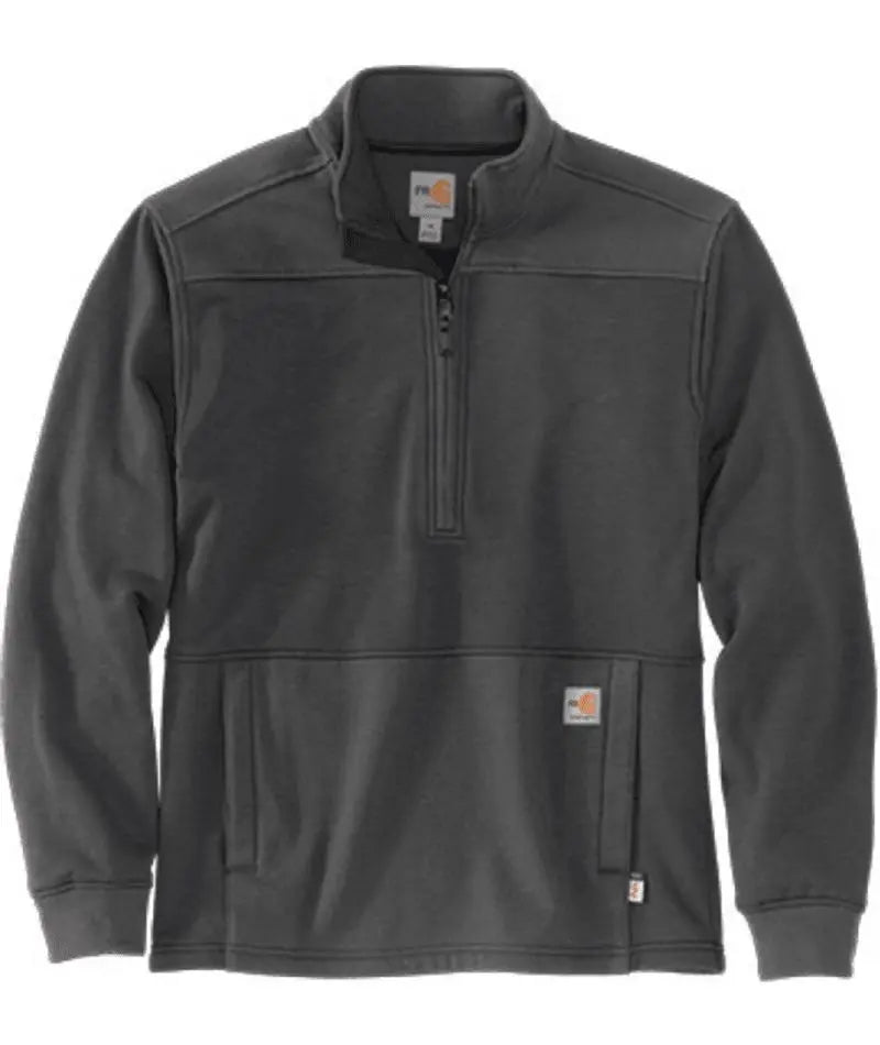 CARHARTT - FR RAIN DEFENDER RELAXED FIT FLEECE PULLOVER, NAVY  Becker Safety and Supply