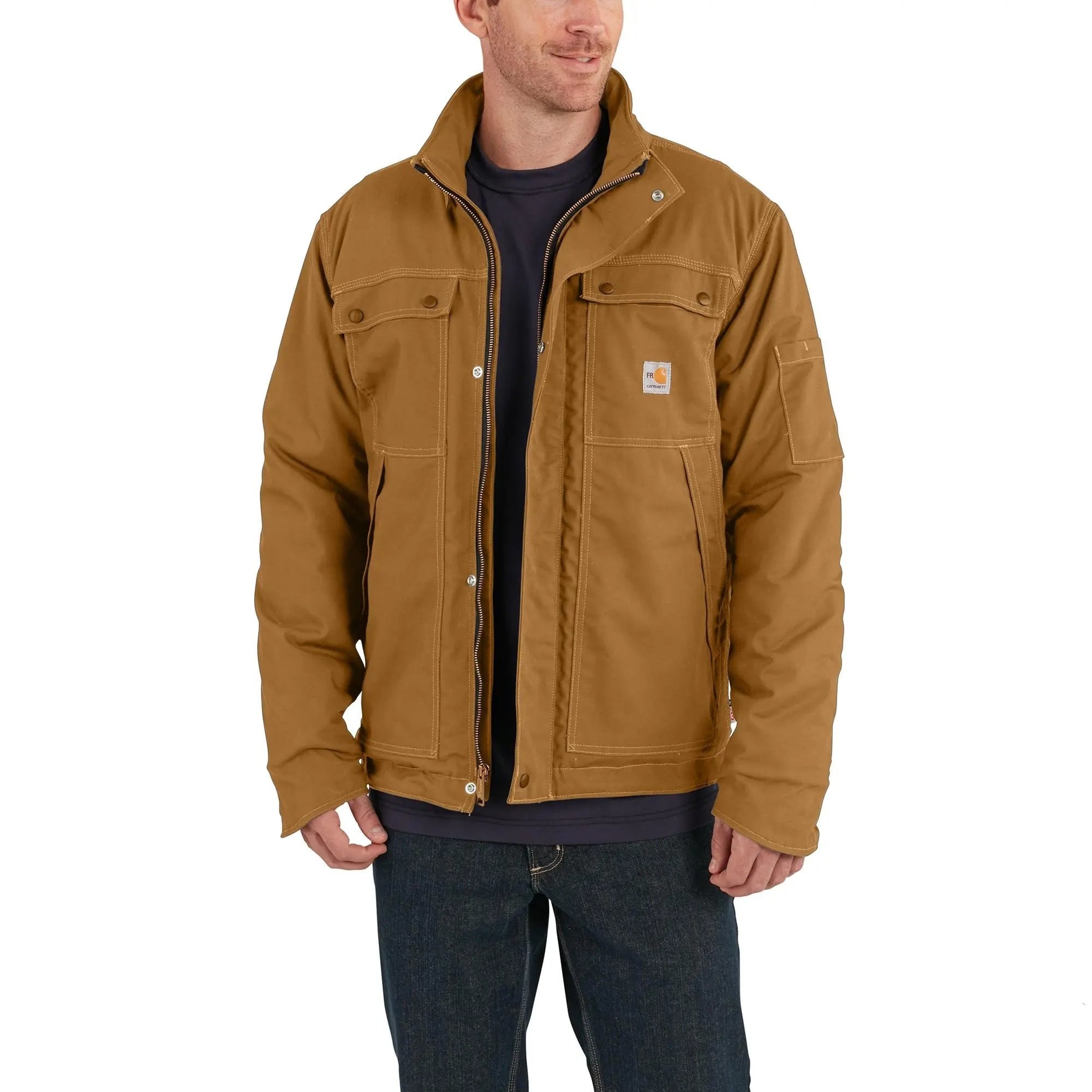 CARHARTT-Flame Resistant Full Swing Relaxed Fit Quick Duck Insulated Coat - Becker Safety and Supply