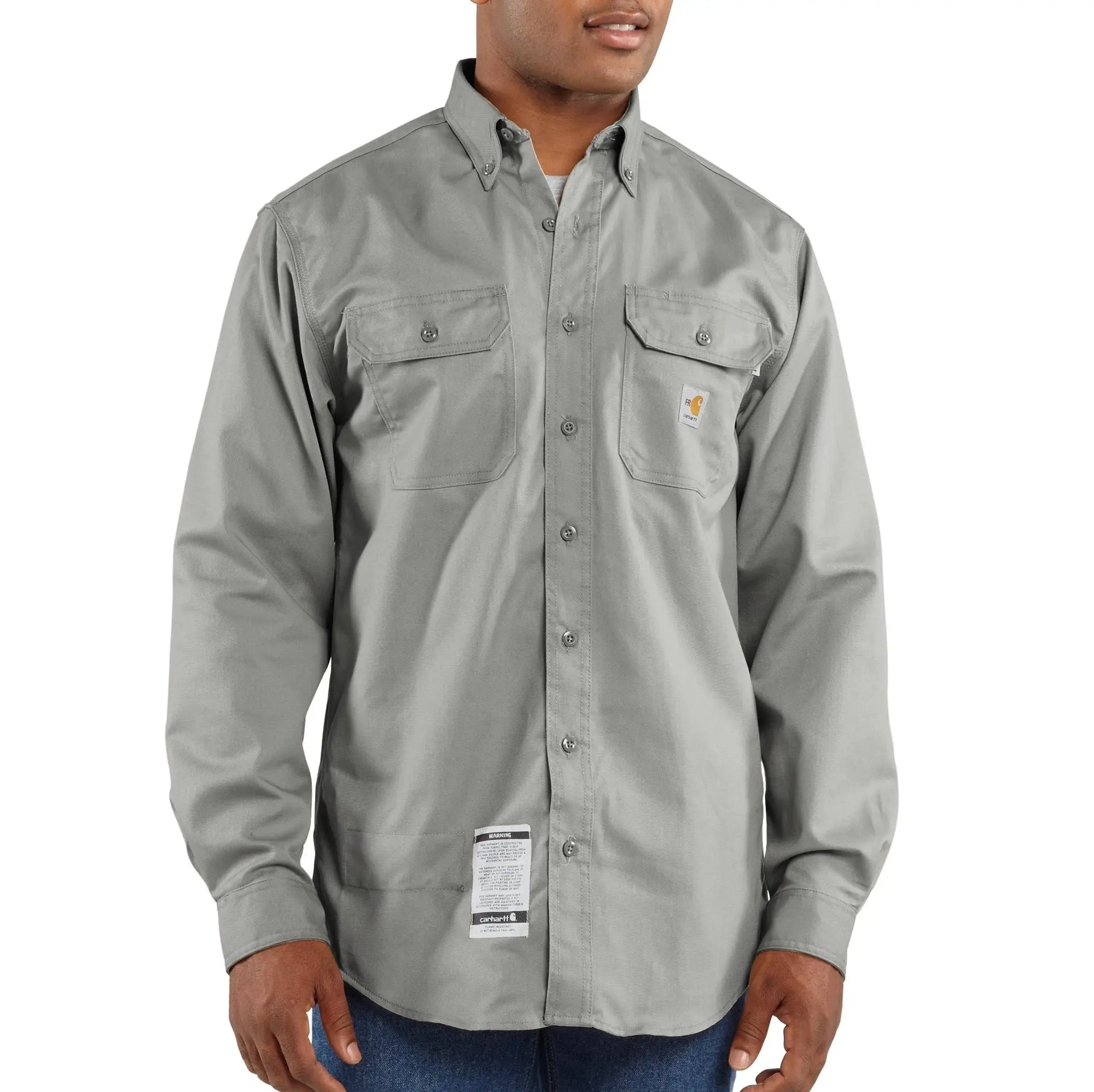 CARHARTT - Flame Resistant Loose Fit Midweight Twill Long-Sleeve Shirt - Becker Safety and Supply