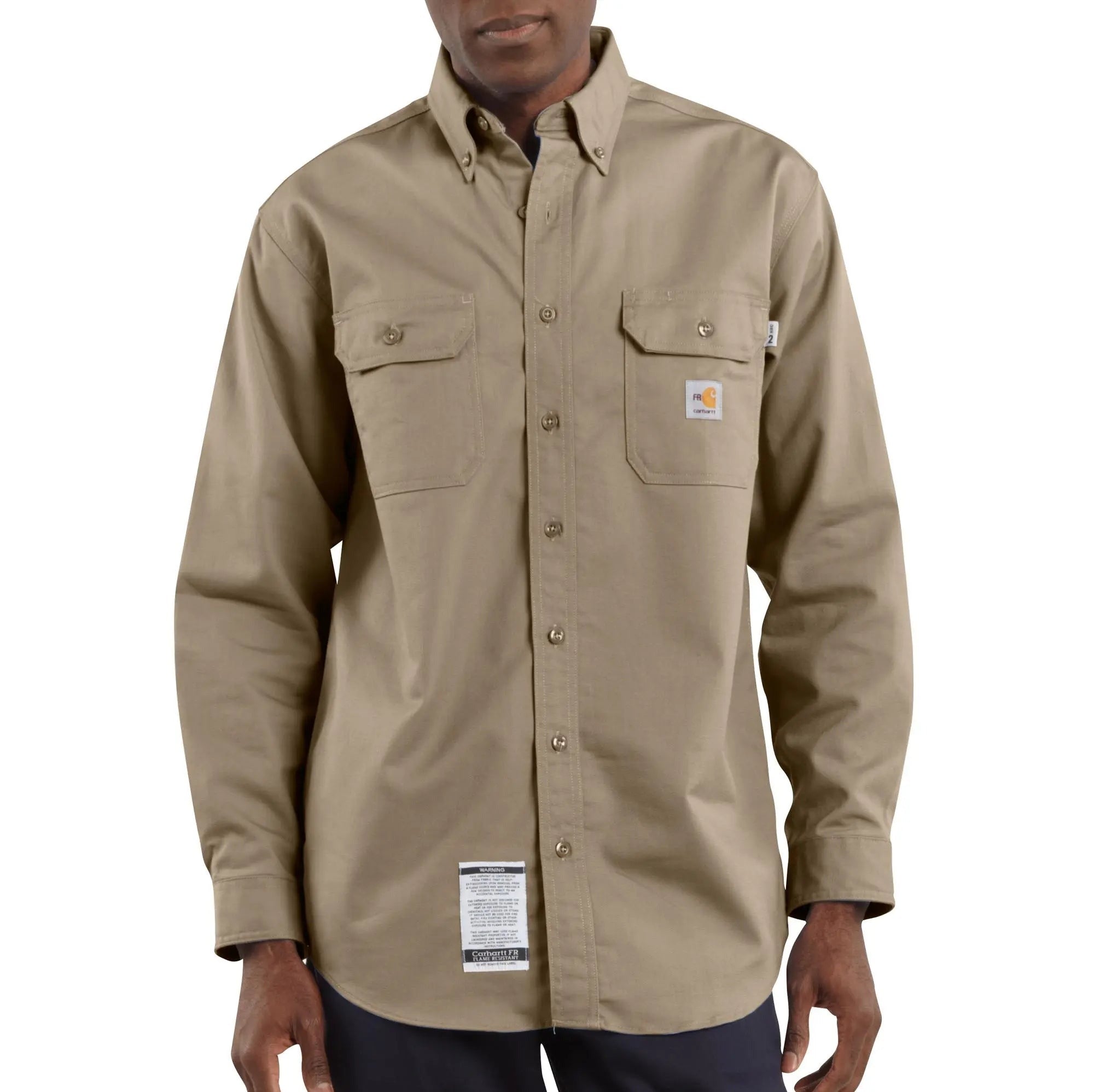 CARHARTT - Flame Resistant Loose Fit Midweight Twill Long-Sleeve Shirt - Becker Safety and Supply