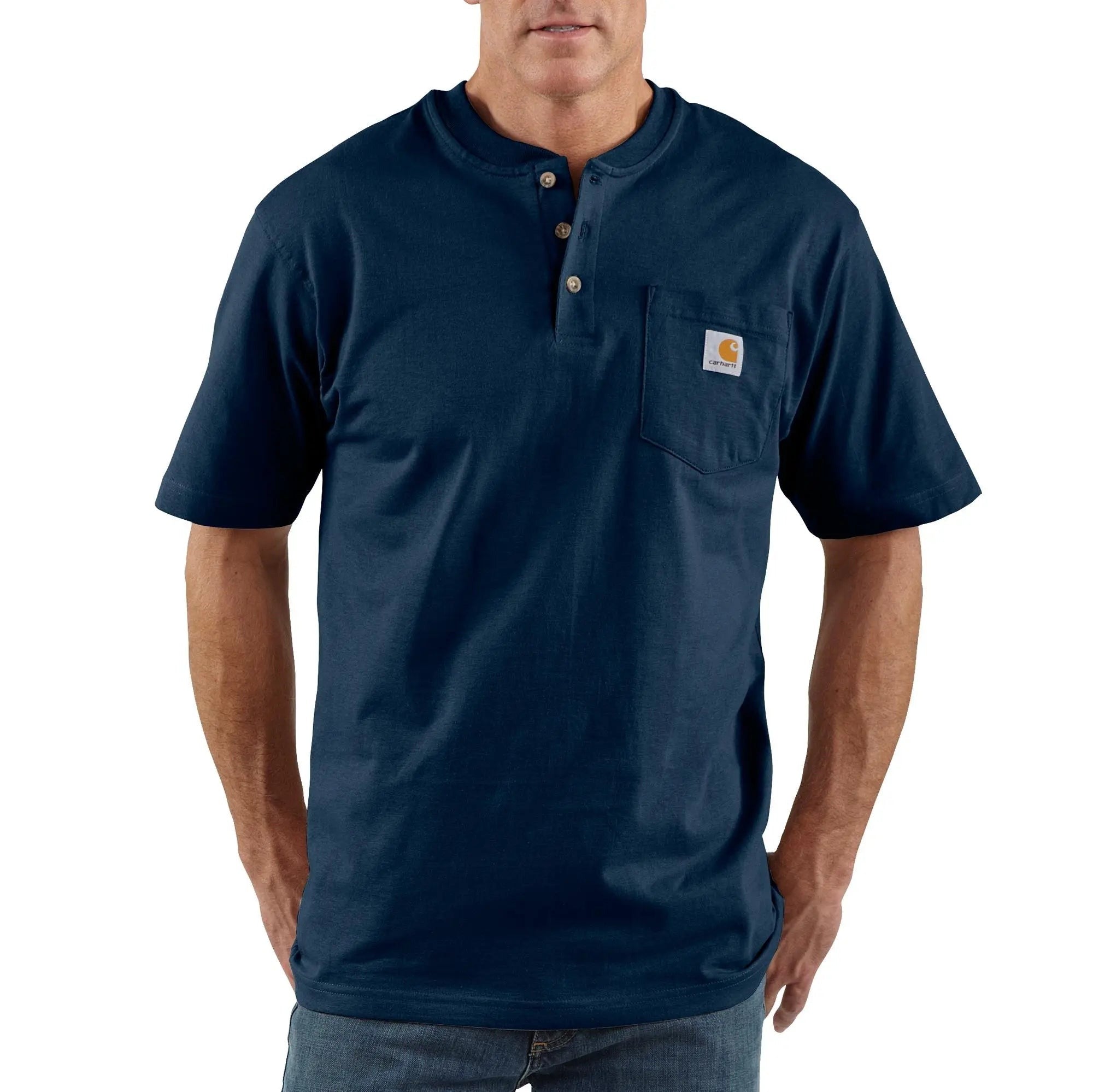 CARHARTT - Loose Fit Heavyweight Short-Sleeve Pocket Henley T-Shirt - Becker Safety and Supply