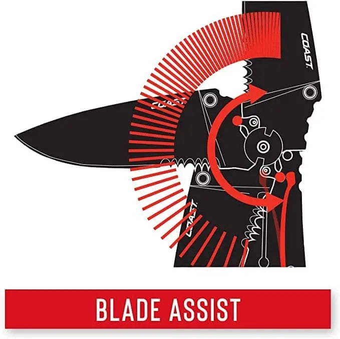 COAST - RX350- BLADE ASSIST FOLDER, BLACK - Becker Safety and Supply