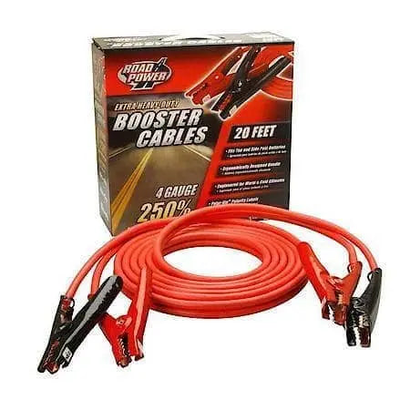 COLEMAN - 20' 4-gauge 500AMP Black Auto Booster Cables - Becker Safety and Supply
