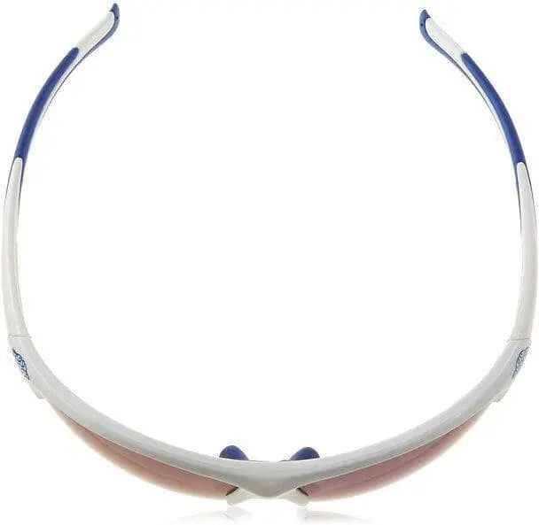 CROSSFIRE - AR3 Half Frame Safety Glasses Full Blue Mirror Lens, White Frame - Becker Safety and Supply