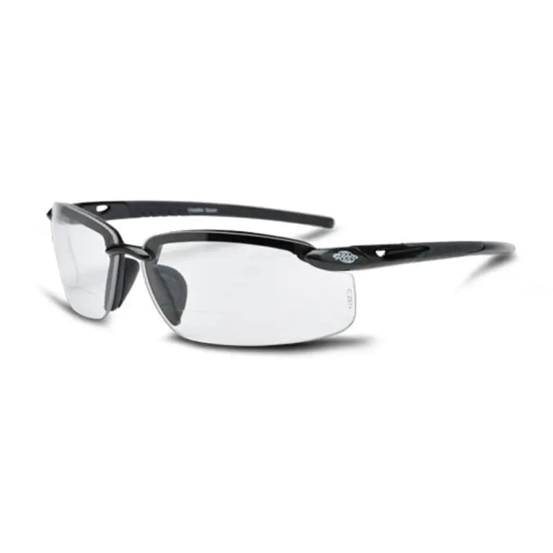 CROSSFIRE - ES Bifocal Safety Eyewear 2.0 Diopter, Pearl Gray - Becker Safety and Supply