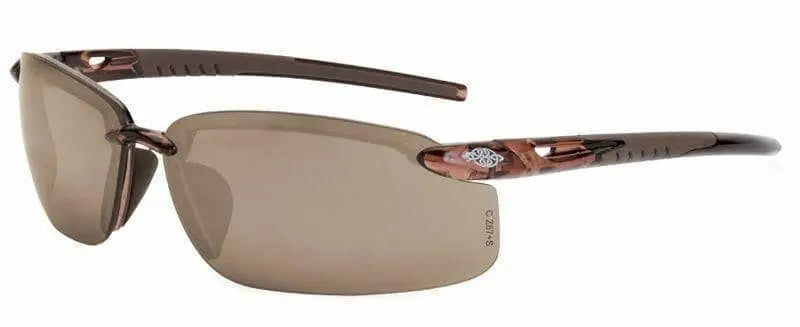 CROSSFIRE - ES5 Safety Eyewear, Crystal Brown - Becker Safety and Supply
