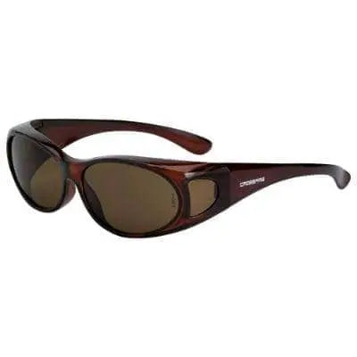 CROSSFIRE - OTG HD Brown Lens, Crystal Brown Frame, Z87.1+ - Becker Safety and Supply