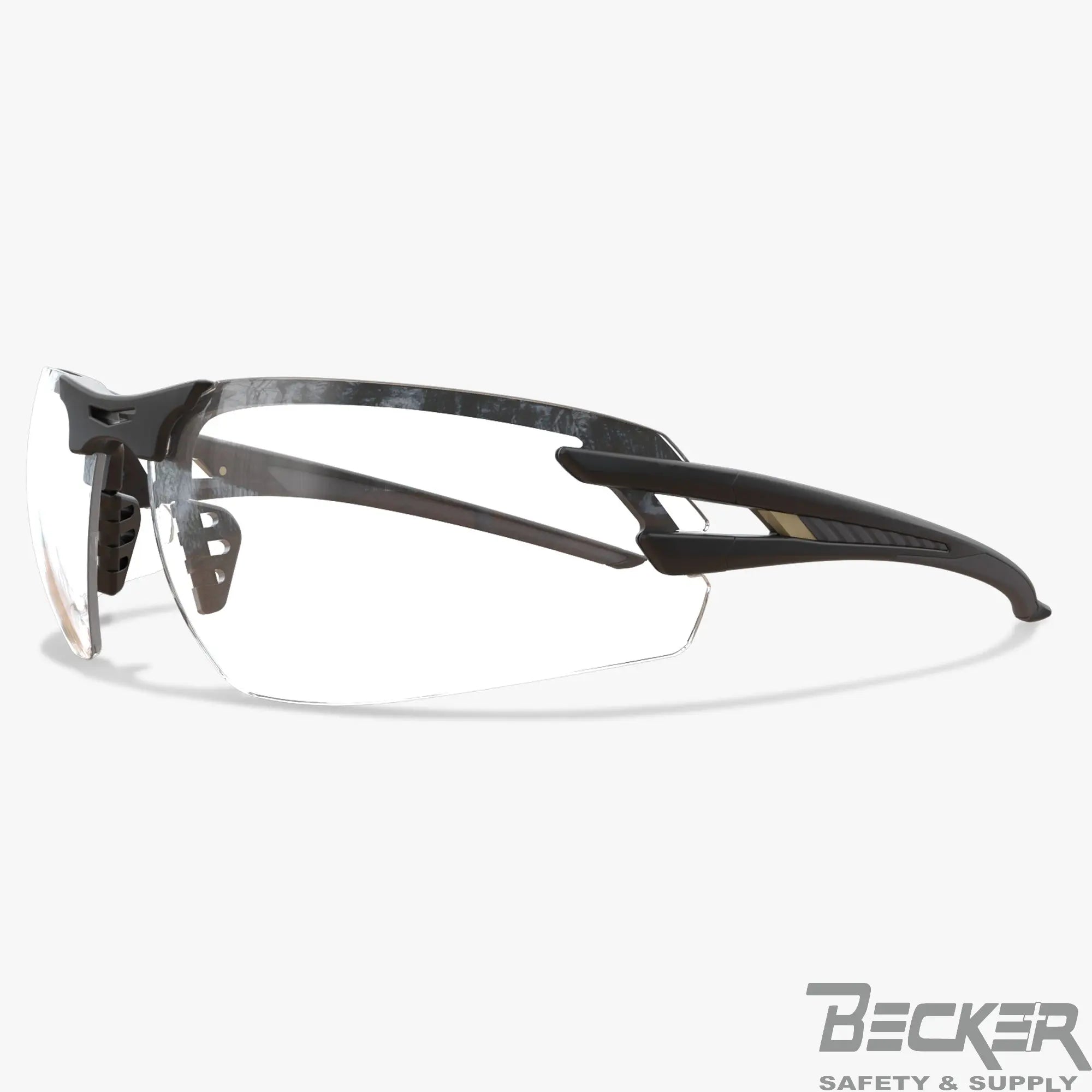 Edge - Salita - Black FRame / Clear Vapor Shield Lens  Becker Safety and Supply