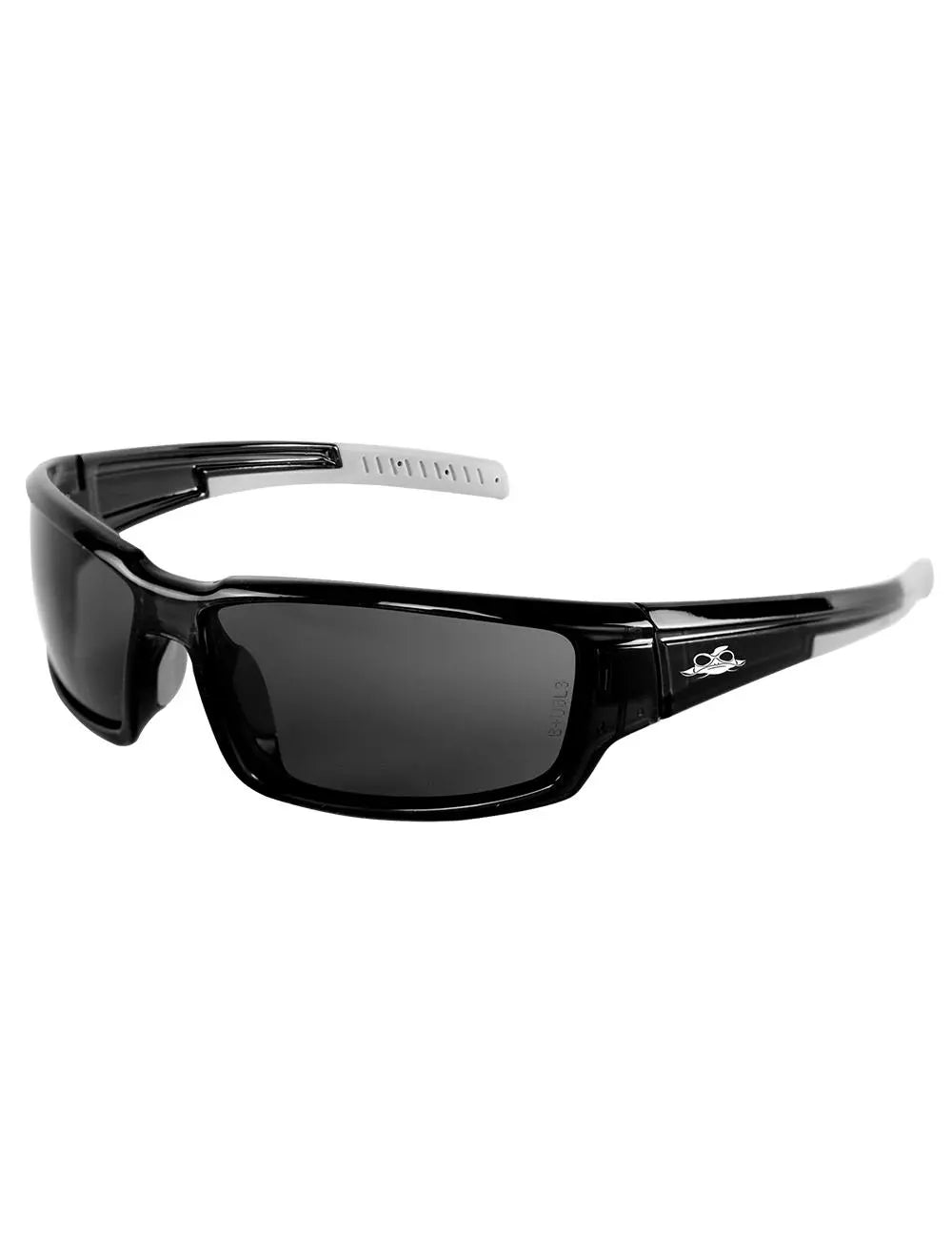 BULLHEAD SAFETY - Maki Anti Fog Safety Glasses, Smoke/Crystal Black