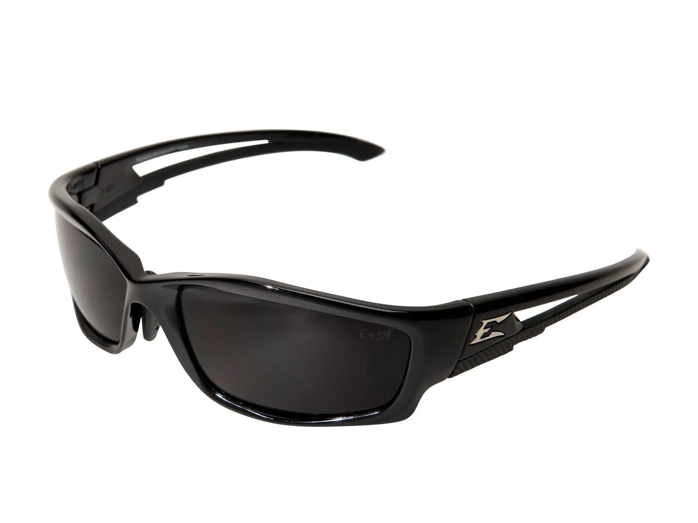 EDGE - KAZBEK Safety Glasses - Black Asian Fit Frame - Smoke Vapor Shield Anti-Fog Lens - Becker Safety and Supply