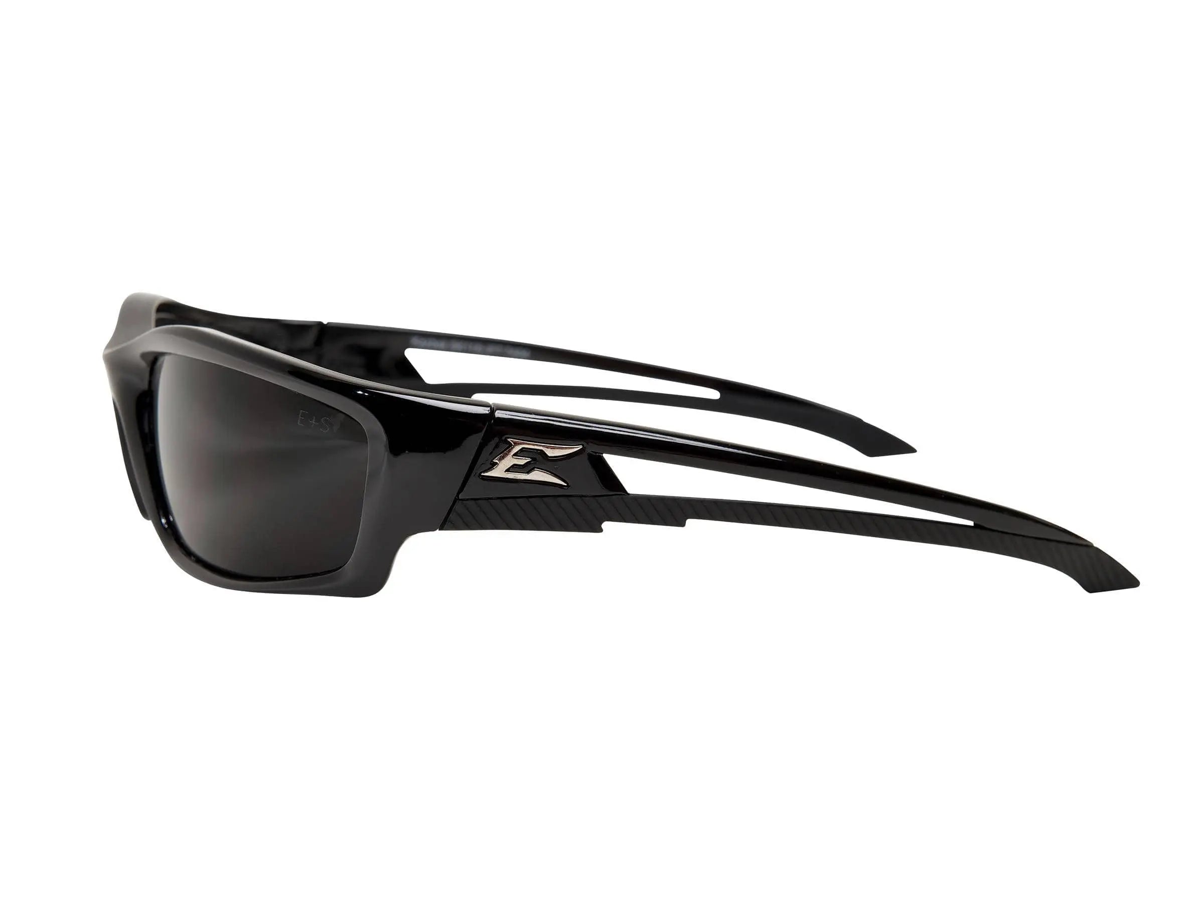 EDGE - KAZBEK Safety Glasses - Black Asian Fit Frame - Smoke Vapor Shield Anti-Fog Lens - Becker Safety and Supply