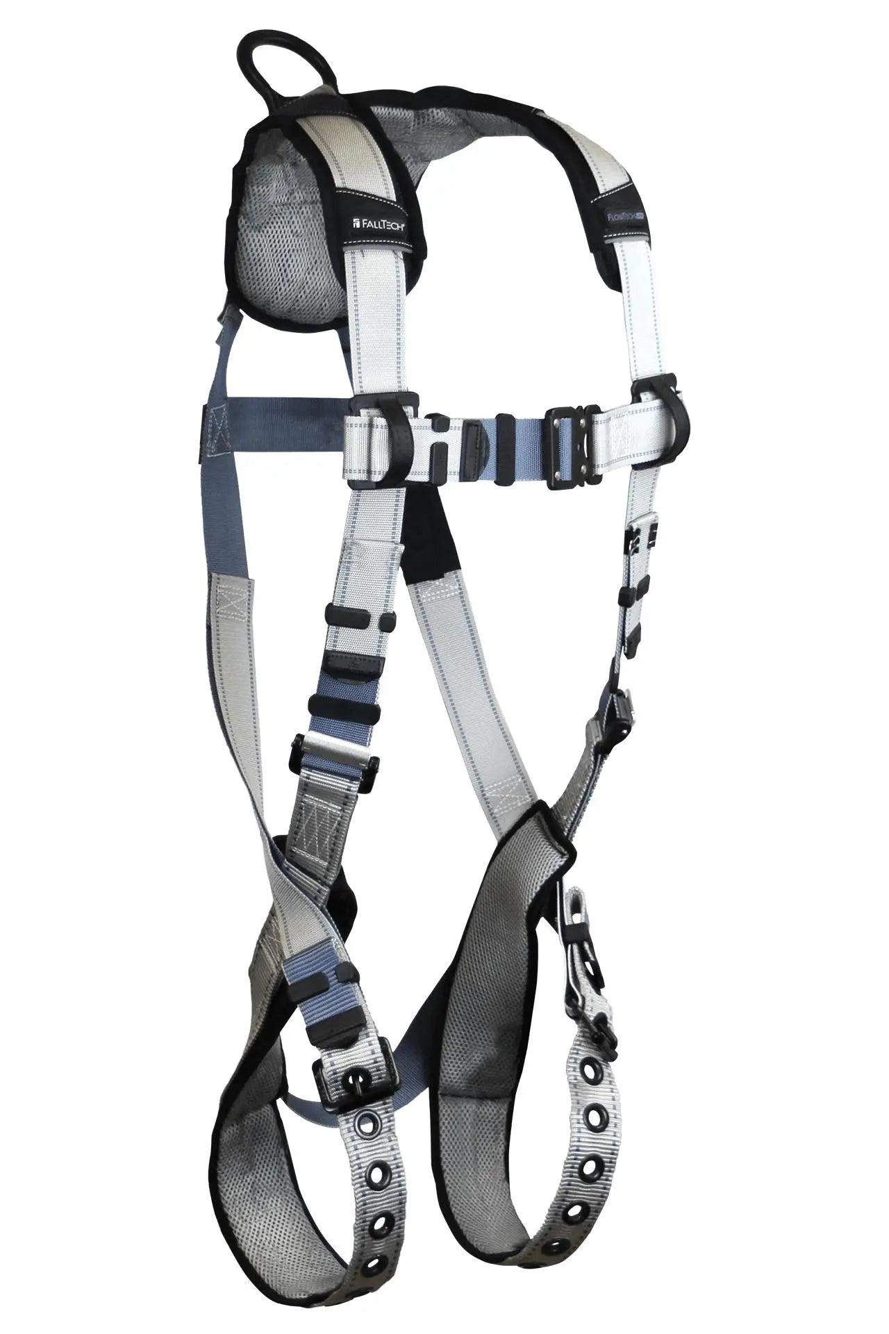 FALLTECH - FlowTech LTE 1D Standard Non-Belted Full Body Harness Tongue Buckle Leg Adjustment - Becker Safety and Supply