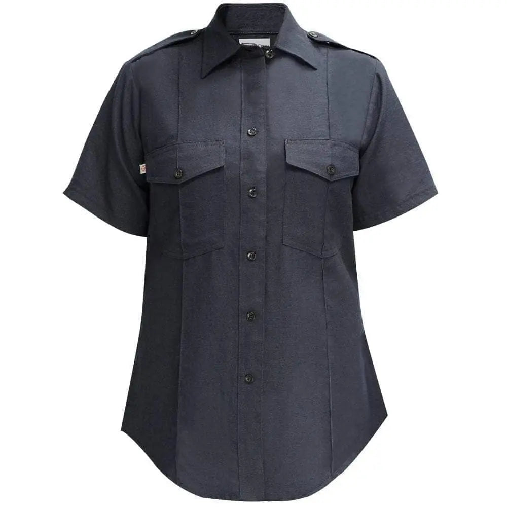 FLYING CROSS - Nomex Women's Short Sleeve Shirt, LAPD Navy - Becker Safety and Supply