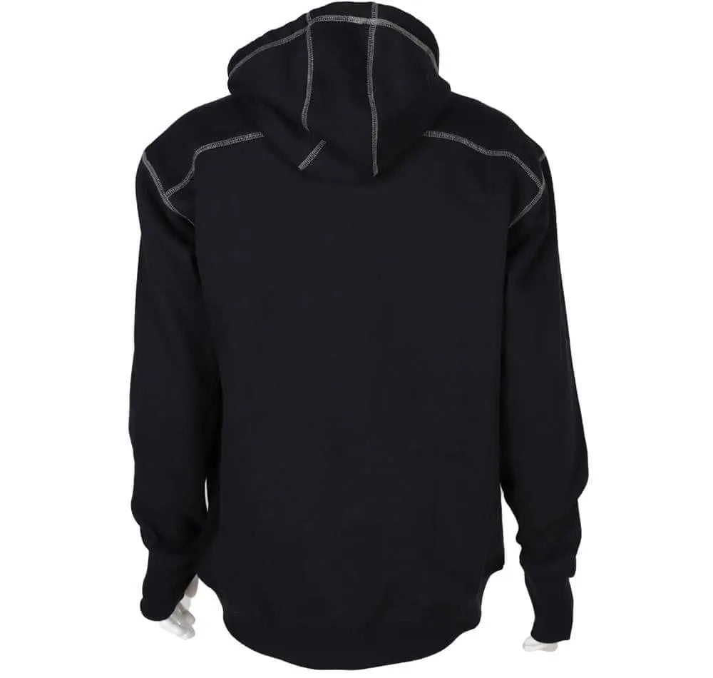 FORGE - Men's FR Hoodie with Zipper, Black - Becker Safety and Supply
