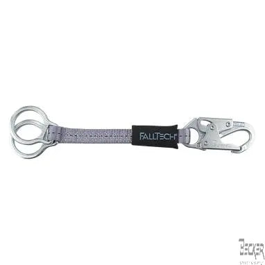 FallTech - 18" Double D-ring Dorsal Extender with Steel Snap Hook - Becker Safety and Supply