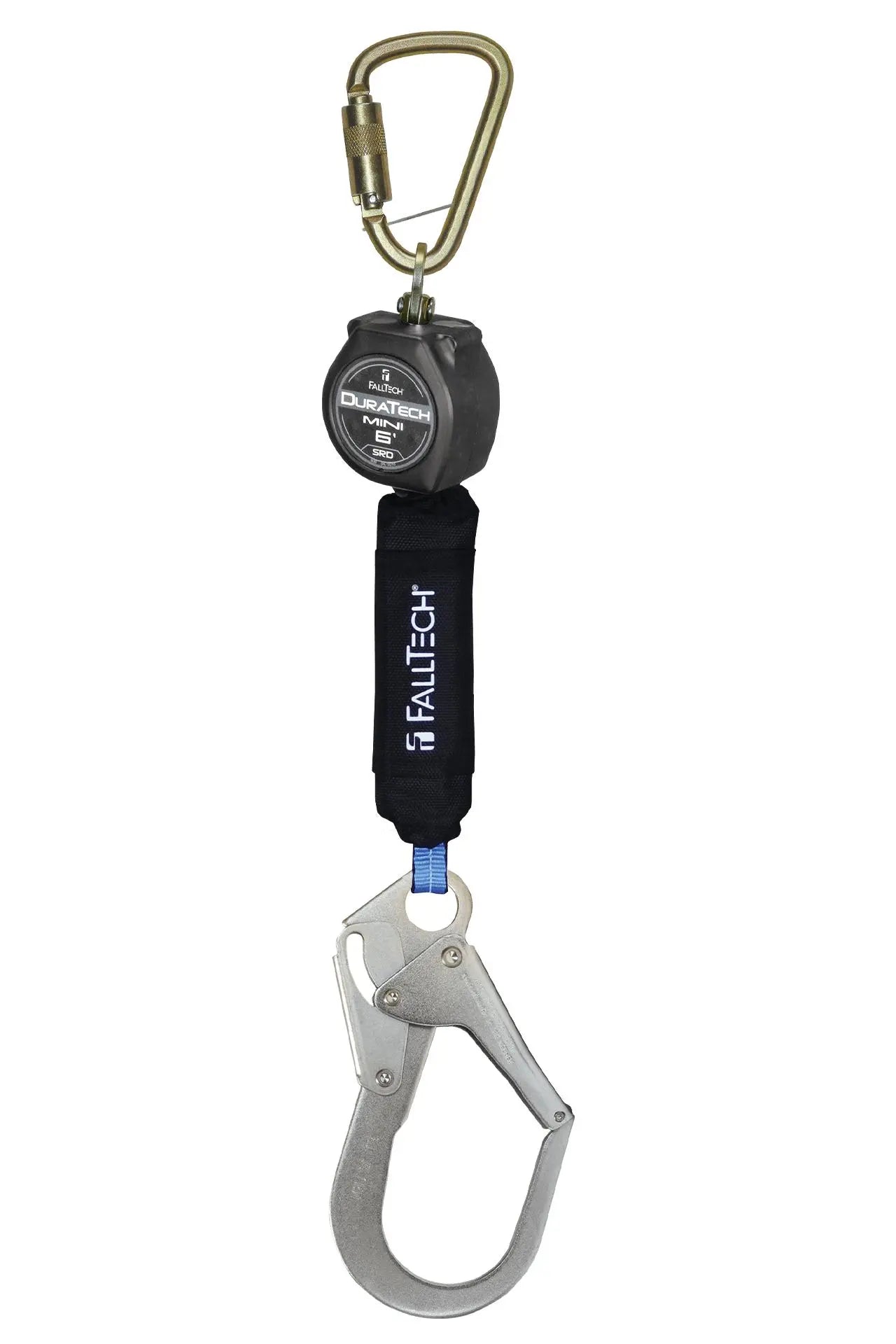 Falltech 7281 FallTech 6' Mini Personal SRL with Steel Rebar Hook, Includes Steel