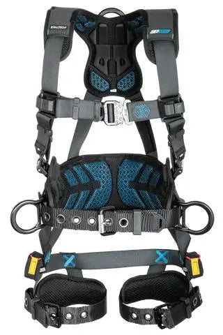 FallTech - FT-One‚ 3D Construction Belted Full Body Harness, Tongue Buckle Leg Adjustments