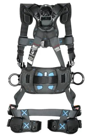 FallTech - FT-One‚ 3D Construction Belted Full Body Harness, Tongue Buckle Leg Adjustments - Becker Safety and Supply