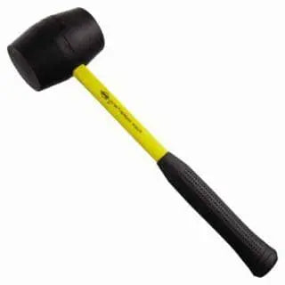 NUPLA - 13-120 - Rubber Mallet w/ Fiberglass Handle Rubber Mallets, 24 oz - Becker Safety and Supply