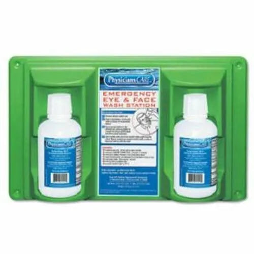 First Aid Only - Double 16oz Bottle Eyewash Station - Wall Mount