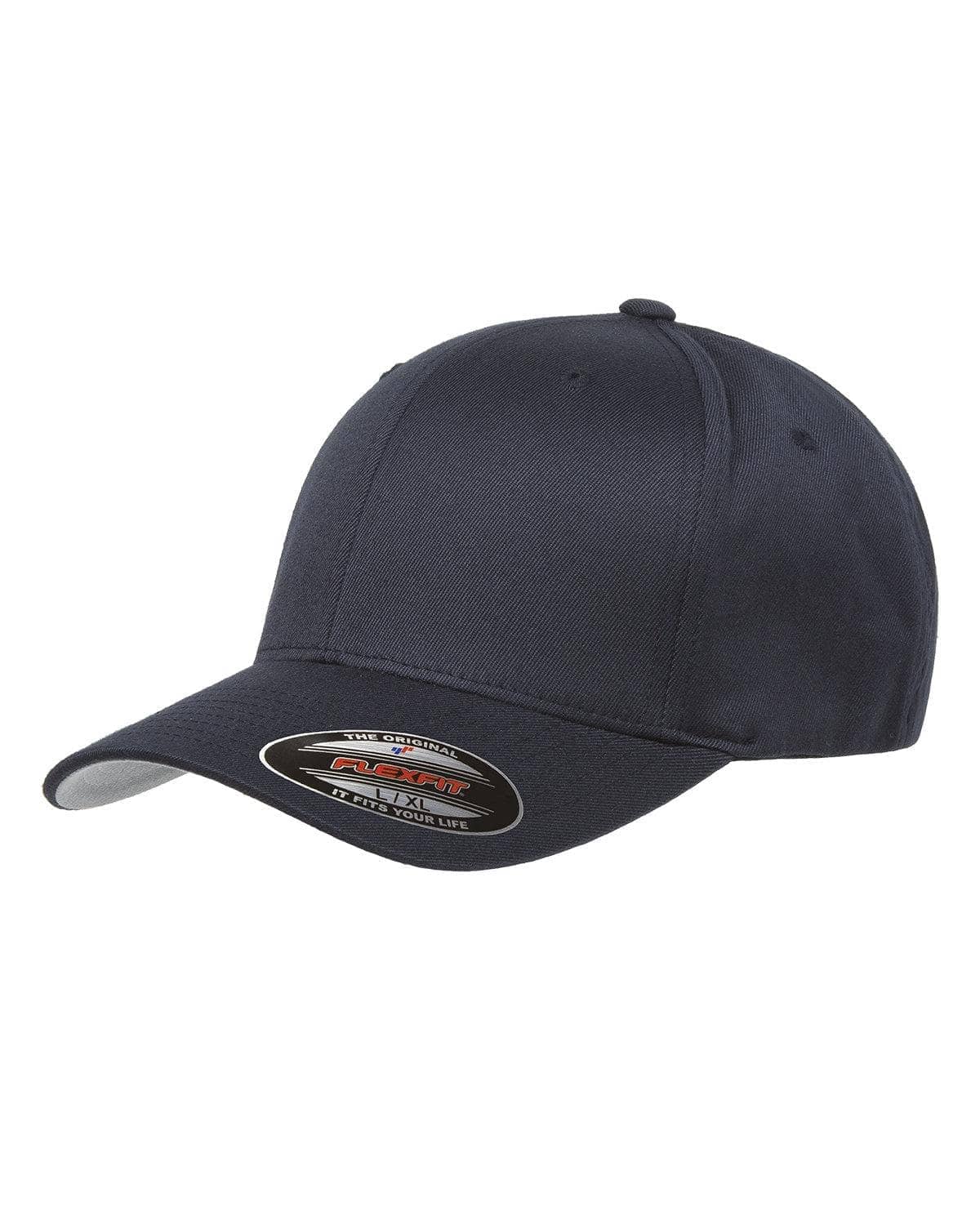 Flexfit - Adult Wooly 6-Panel Cap - Dark Navy - Becker Safety and Supply