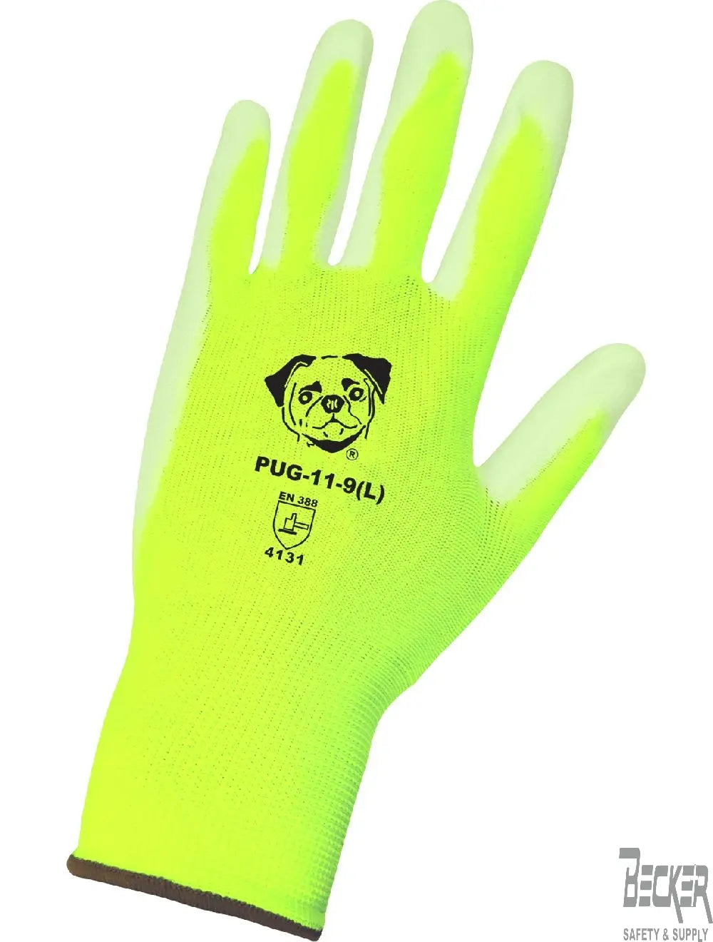 GLOBAL GLOVE - High-Visibility Polyurethane Coated Gloves with Cut, Abrasion, and Puncture Resistance - Becker Safety and Supply