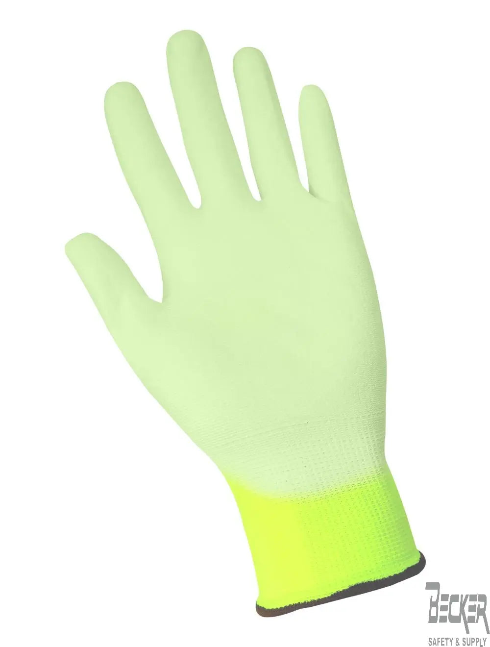 GLOBAL GLOVE - High-Visibility Polyurethane Coated Gloves with Cut, Abrasion, and Puncture Resistance - Becker Safety and Supply