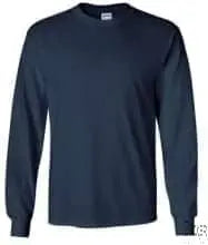 Gildan - Heavy Cotton 100% Cotton Long Sleeve T-Shirt, Navy - Becker Safety and Supply