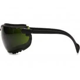 PYRAMEX - V2G 3.0 IR H2X Anti Fog Safety Glasses, Black/Green