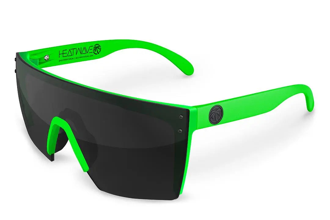 HEATWAVE - Lazerface Z.87 Green Frame Sunglasses - Becker Safety and Supply