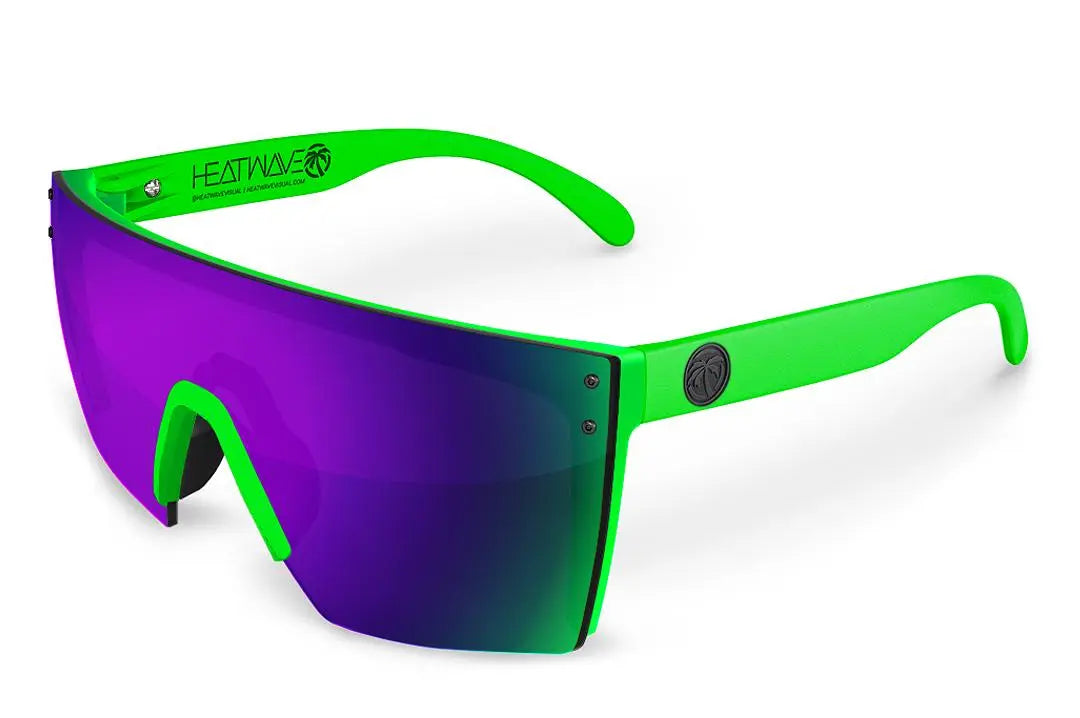 HEATWAVE - Lazerface Z.87 Green Frame Sunglasses - Becker Safety and Supply